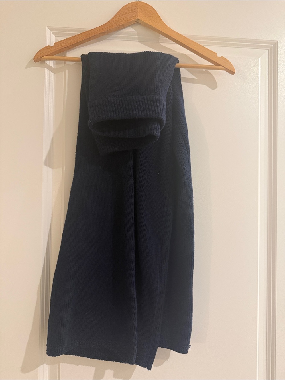 Sincerely Jules Navy Ribbed Knit Elastic Band Pants
